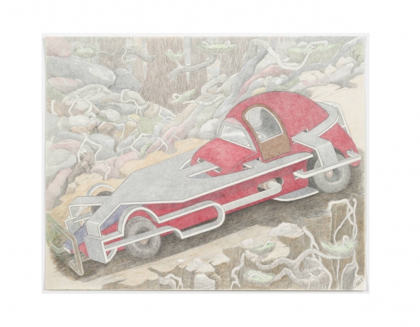 Critic's Pick: "William A. Hall: Car Drawings, 2008-2017"