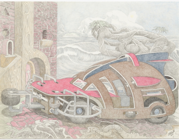 William A. Hall: Car Drawings, 2008 - 2017